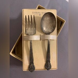 Sterling silver baby flatware set